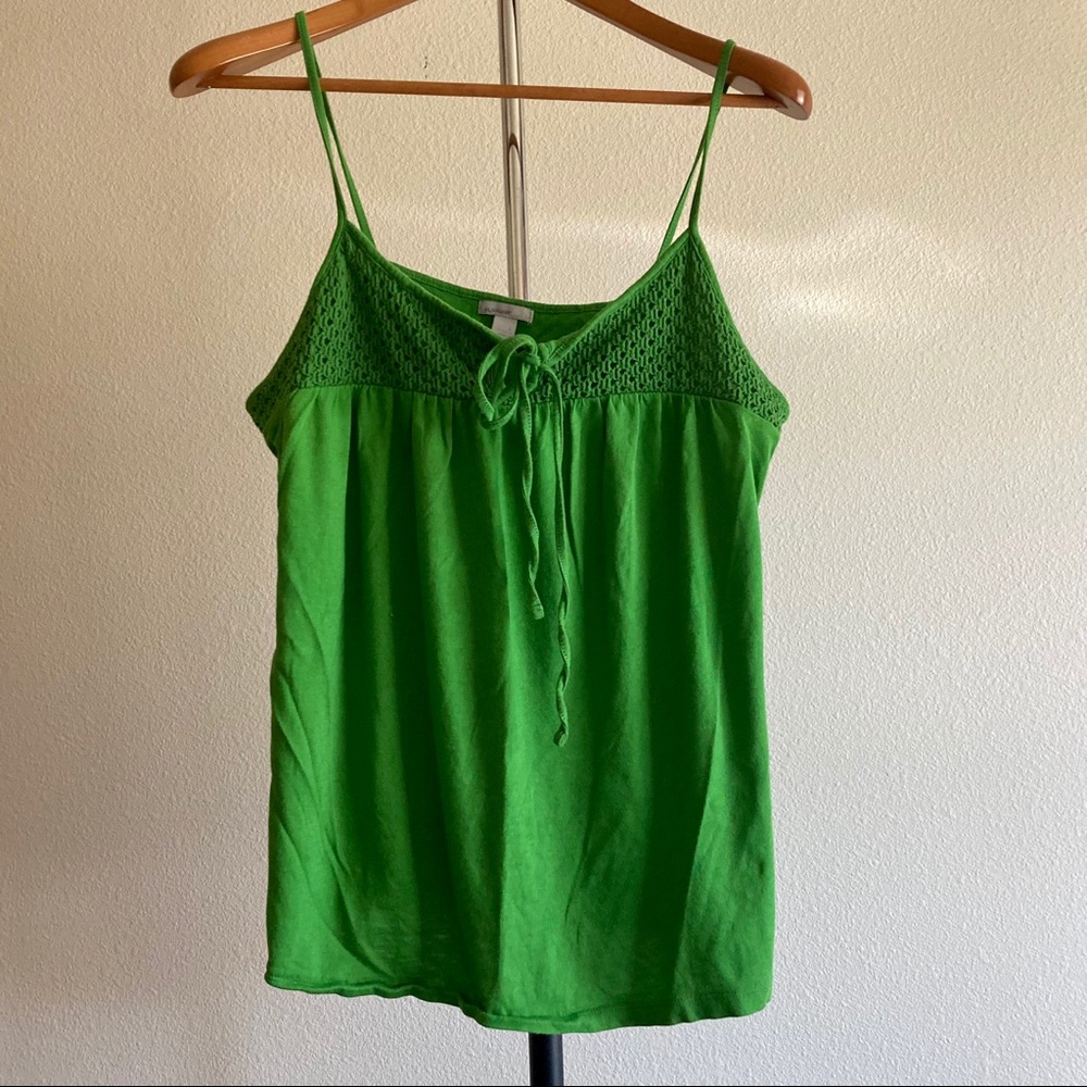Green Old Navy Spaghetti Strap Tank Top w/tie Sz L